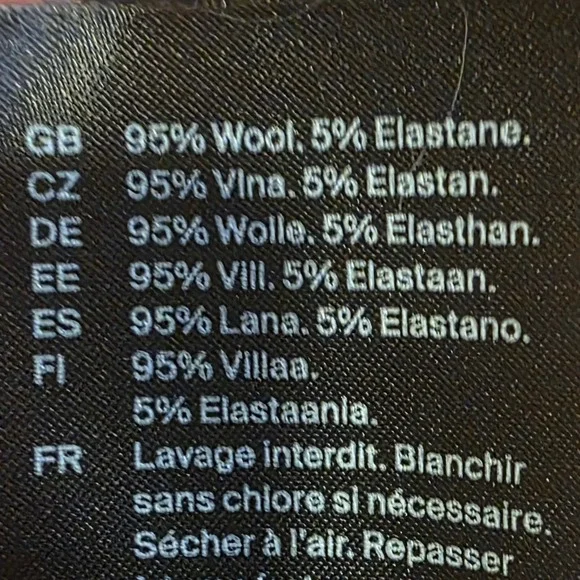 COS Navy Asymmetric Wool Shirt Dress Button Front Midi US 14 Minimalist - Picture 9 of 9